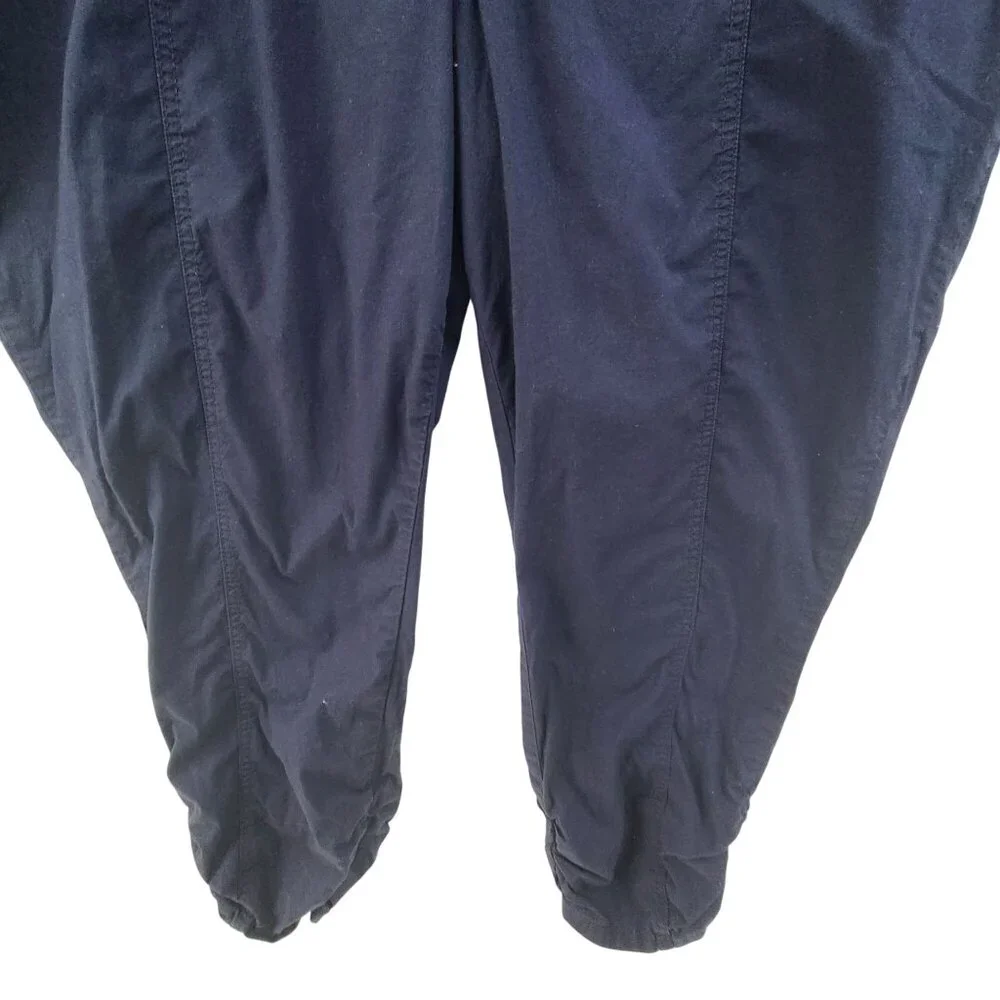 Torrid  Cropped Ankle Pants Elastic Wasitband Pull On Casual Navy Women Size 3X - Picture 2 of 7